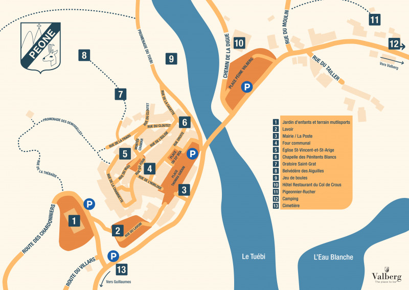 plan village peone - © OT Valberg